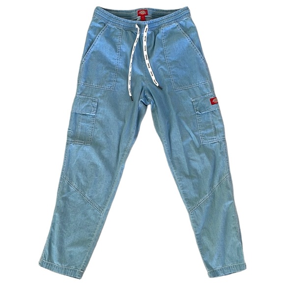 Dickies Light Denim Drawstring Cargo Pants - Picture 2 of 13
